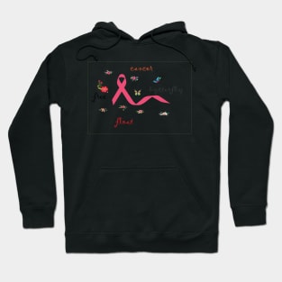 Breast Cancer Ribbon Print Hoodie